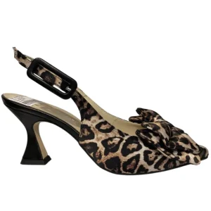 Marian Heels*Slingback 2212 Satin LEOPARD