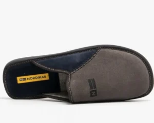 Nordikas Slippers*9182 Slip-on-GREY BLUE