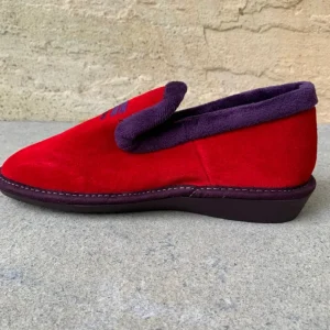 Nordikas Slippers*305 Suede -CEREZA RED