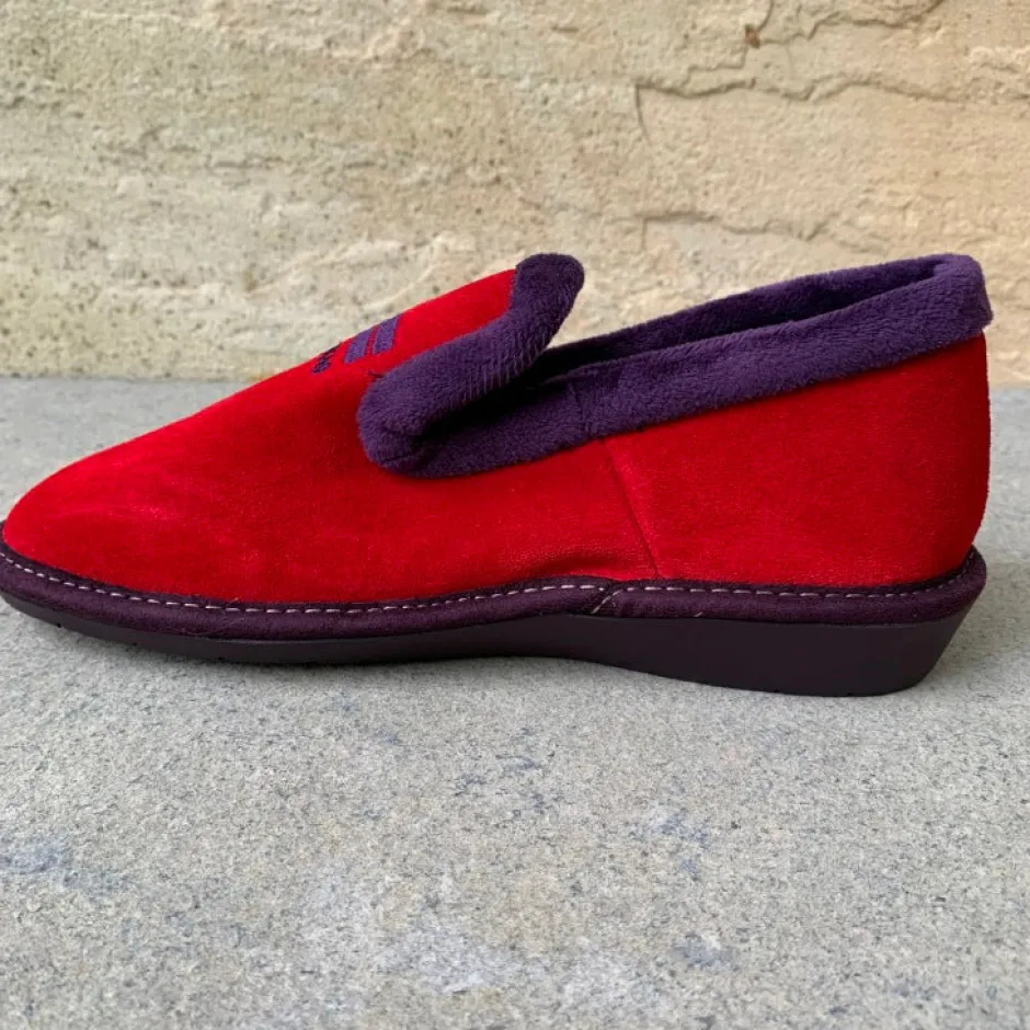 nordikas__suede_cereza_re_2.webp Nordikas Slippers*305 Suede -CEREZA RED