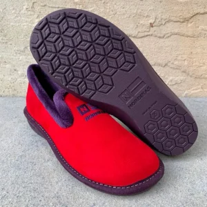 Nordikas Slippers*305 Suede -CEREZA RED