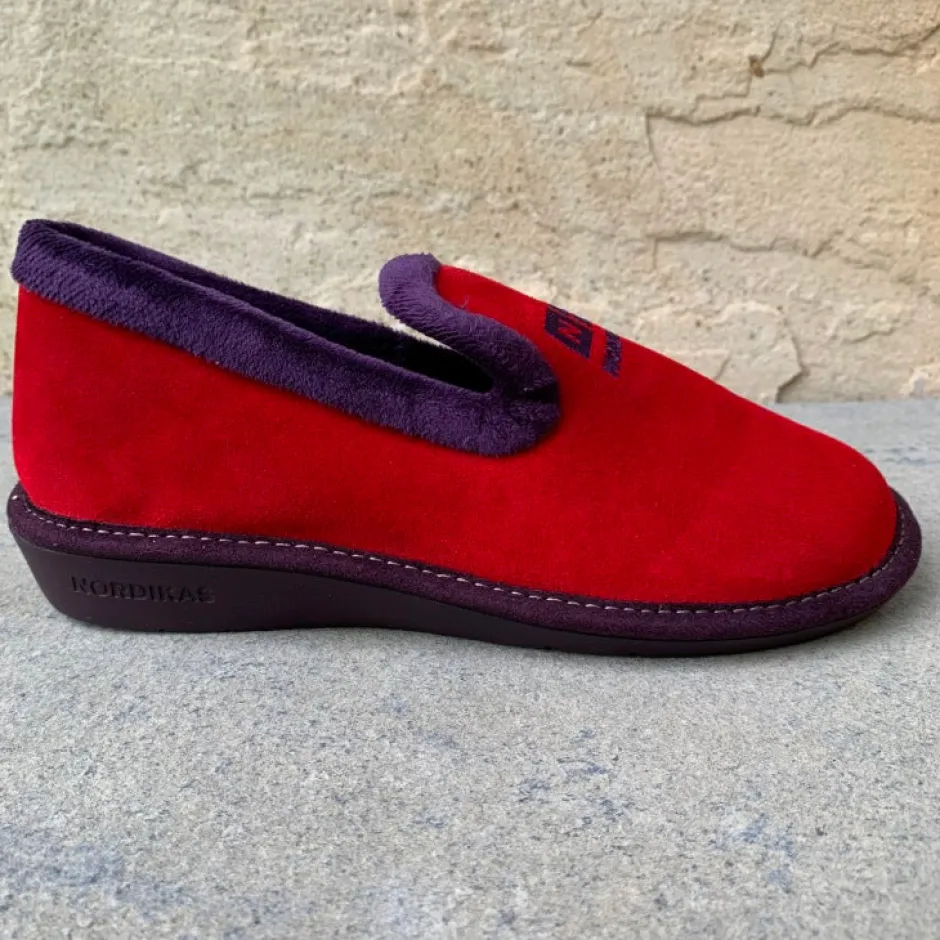 nordikas__suede_cereza_re_5.webp Nordikas Slippers*305 Suede -CEREZA RED