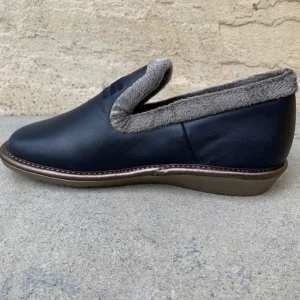 Nordikas Slippers*Leather 305 -MARINO