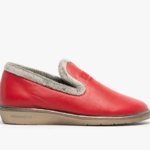 Nordikas Slippers*Leather 305 -RED