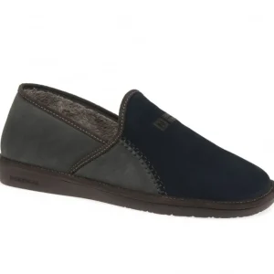 Nordikas Slippers | Casual*Suede Slippers 1370-GREY BLUE