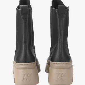 Paul Green Ankle Boots*8030 Centre Zip -BLACK