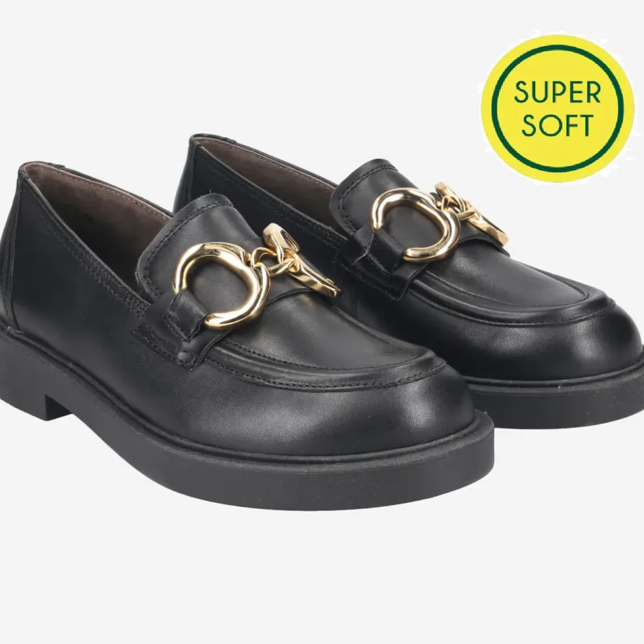 paul_green__chunky_loafer_1.webp Paul Green Casual Shoes | Loafers*1008 Chunky Loafer-BLACK LEATHER