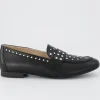 Paul Green Casual Shoes | Loafers*Leather Loafer with studs 1137-BLACK