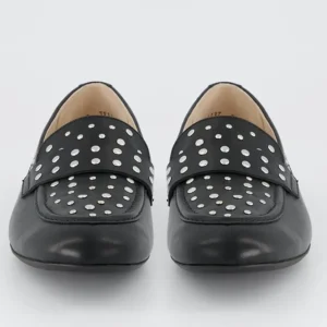 Paul Green Casual Shoes | Loafers*Leather Loafer with studs 1137-BLACK