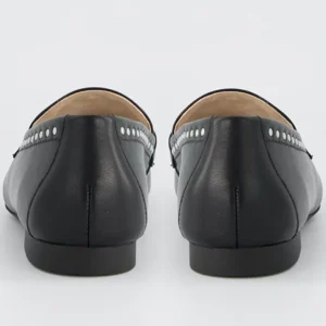 Paul Green Casual Shoes | Loafers*Leather Loafer with studs 1137-BLACK