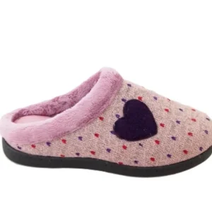 Roal PumaFlex Slippers*Roal R12221 Heart PumaFlex Slipper-PINK