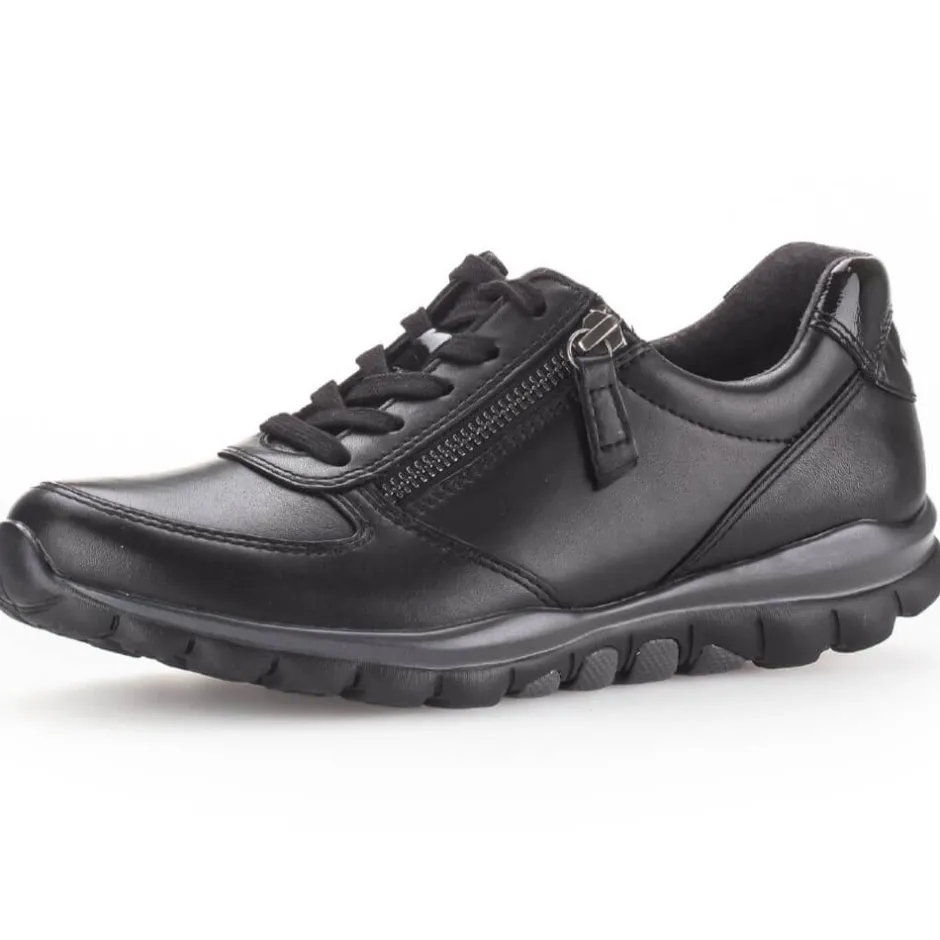rollingsoft__fantasticbla_0.webp Rolling Soft Walking Shoes | Black Trainers*Rollingsoft 36.968 Fantastic-BLACK LEATHER