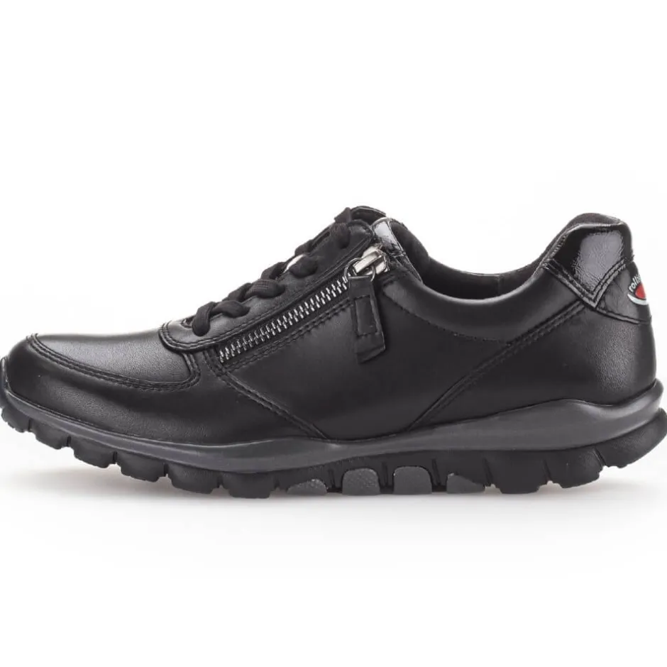rollingsoft__fantasticbla_1.webp Rolling Soft Walking Shoes | Black Trainers*Rollingsoft 36.968 Fantastic-BLACK LEATHER