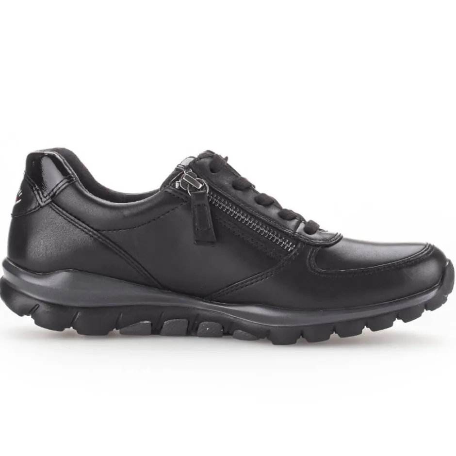 rollingsoft__fantasticbla_4.webp Rolling Soft Walking Shoes | Black Trainers*Rollingsoft 36.968 Fantastic-BLACK LEATHER