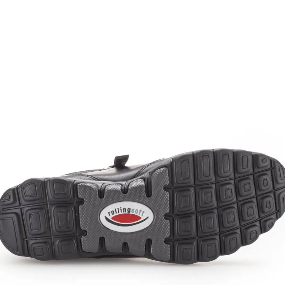 rollingsoft__fantasticbla_5.webp Rolling Soft Walking Shoes | Black Trainers*Rollingsoft 36.968 Fantastic-BLACK LEATHER