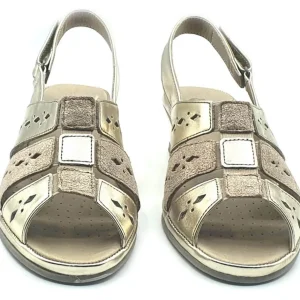 Suave Sandals*Catania Wedge Sandal-GOLD