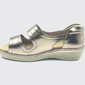 Suave Wide Fit | Sandals*Emily Velcro Sandal-BRONZE