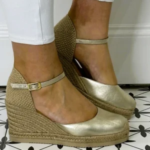 UNISA Sandals | Wedges*CASTILLA Espadrilles Platino Gold