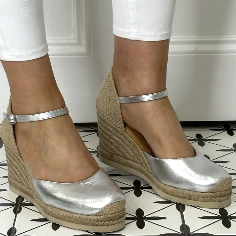 unisa_castilla_espadrille_1-1.webp UNISA Sandals | Wedges*CASTILLA Espadrilles-SILVER