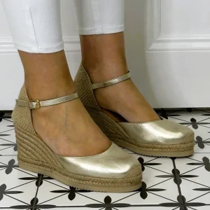 UNISA Sandals | Wedges*CASTILLA Espadrilles Platino Gold