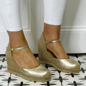 UNISA Sandals | Wedges*CASTILLA Espadrilles Platino Gold