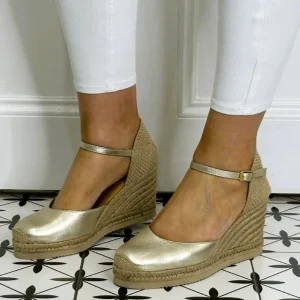 UNISA Sandals | Wedges*CASTILLA Espadrilles Platino Gold