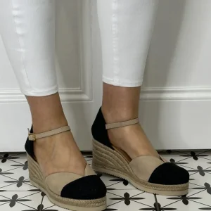 UNISA Sandals | Wedges*Cech Espadrilles -BLACK NUDE
