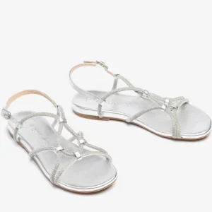 UNISA Sandals*COOPER FLAT SANDAL -SILVER