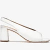 UNISA Sandals | Heels*MONDY PEEPTOE SLINGBACK WHITE Leather
