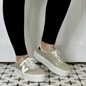 Victoria Casual Shoes | Trainers*Barcelona Platform Sneaker 1092174 Gold Beige