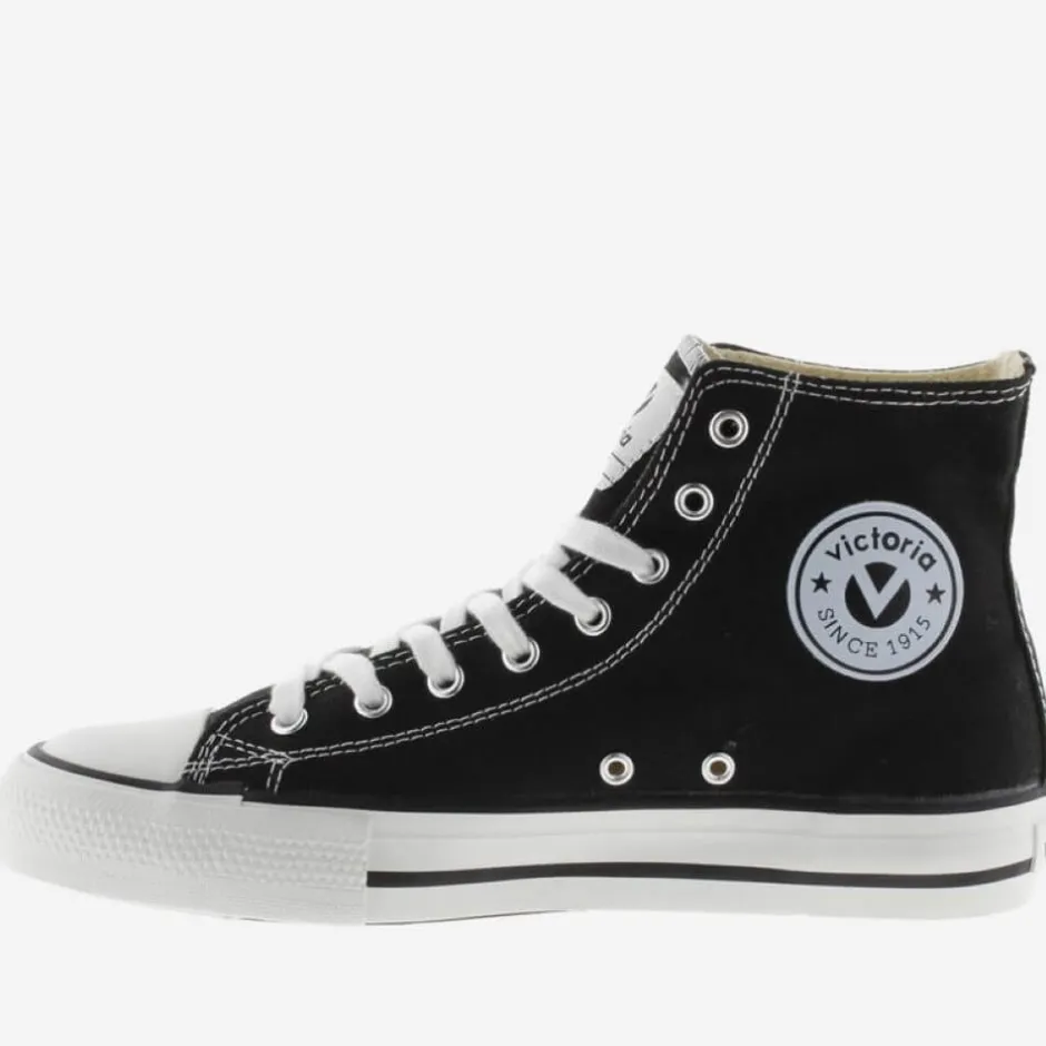 victoria_tribu_botn_canva_2-1.webp Victoria Casual Shoes | Trainers*TRIBU BOTÍN CANVAS BASKETBALL MID BOOT 106500-BLACK