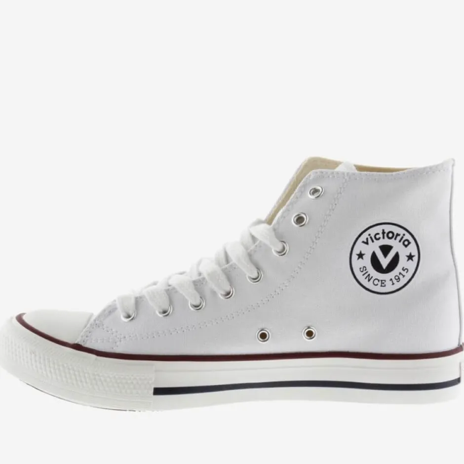 victoria_tribu_botn_canva_2.webp Victoria Casual Shoes | Trainers*TRIBU BOTÍN CANVAS BASKETBALL MID BOOT 106500-WHITE