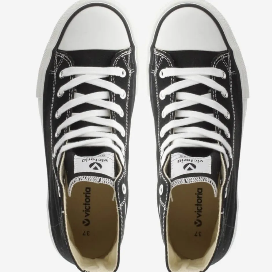 victoria_tribu_botn_canva_3-1.webp Victoria Casual Shoes | Trainers*TRIBU BOTÍN CANVAS BASKETBALL MID BOOT 106500-BLACK