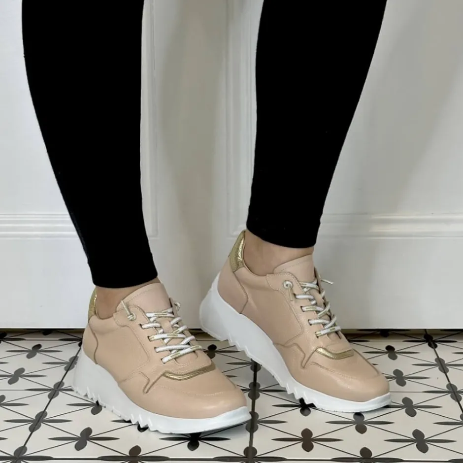 wonders_adore_wedge_train_2.webp Wonders Casual Shoes | Trainers*Adore Wedge Trainer E-6761 Palo Nude