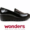 Wonders Casual Shoes | Loafers*C-33120 Fly Wedge-BLACK