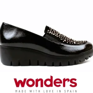 Wonders Casual Shoes | Loafers*C-33120 Fly Wedge-BLACK