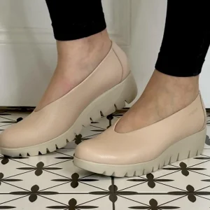 Wonders Casual Shoes*Fly Wedge C-33100 Palo Nude