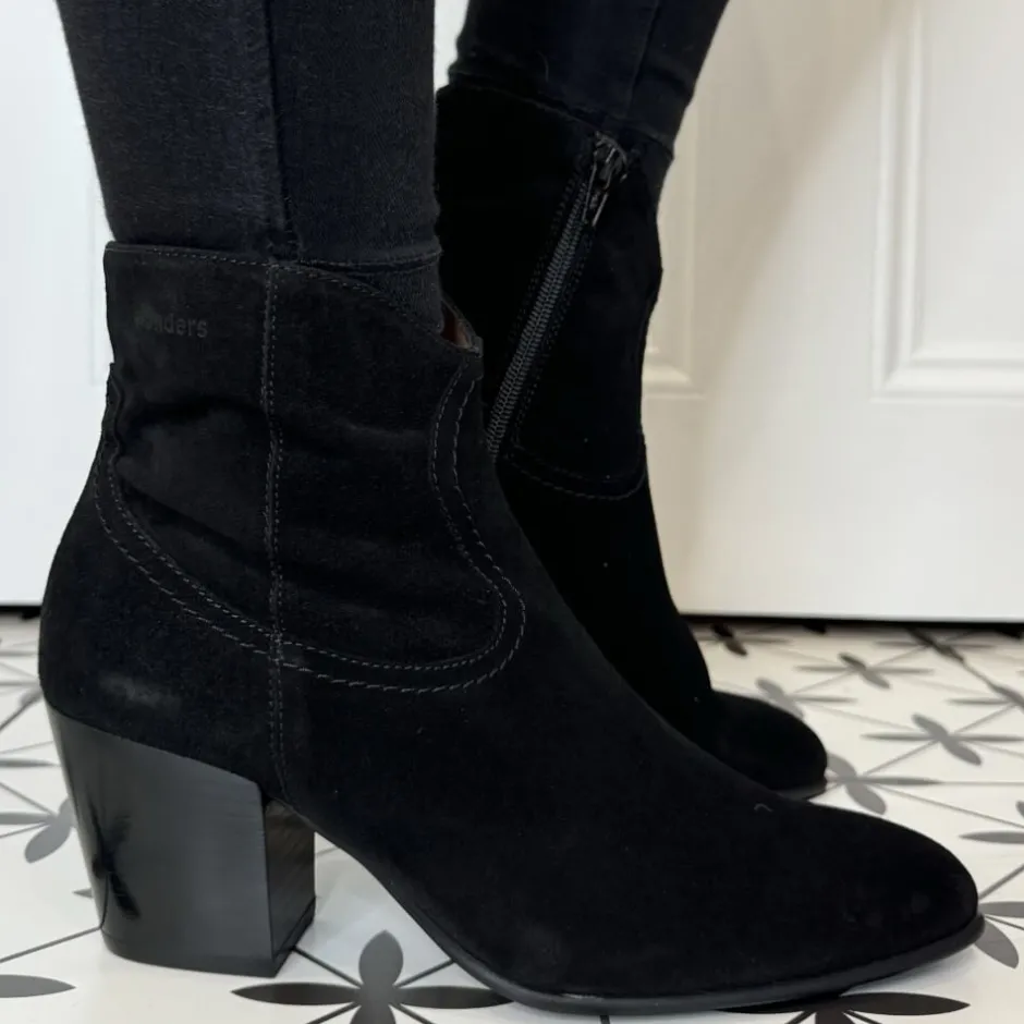 wonders_i_cane_western_bo_2.webp Wonders Ankle Boots*I-8912 Cane Western Boot-BLACK