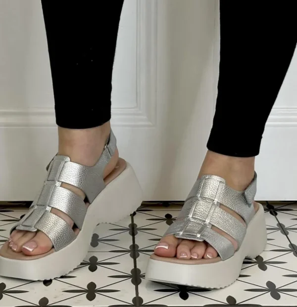 Wonders Casual Shoes | Sandals*Nora Sandal D-9724 SILVER