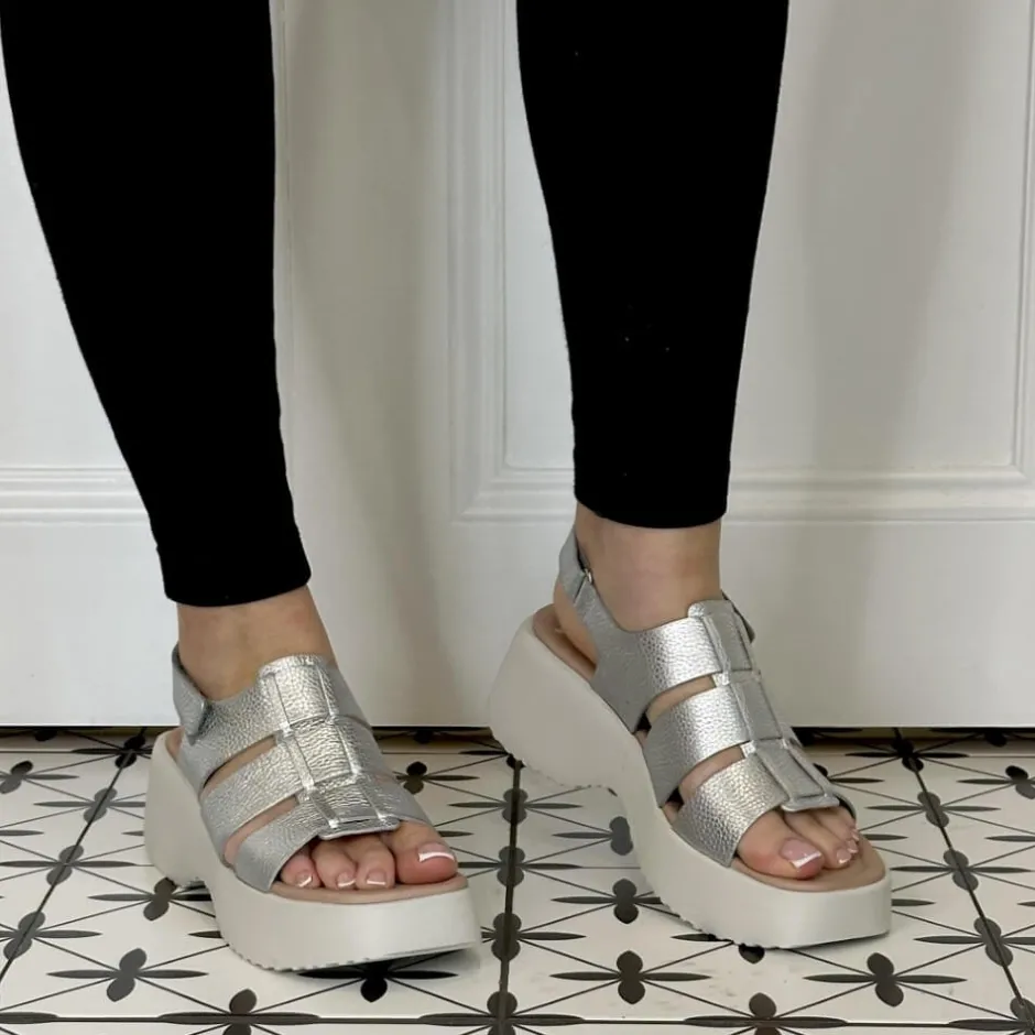wonders_nora_sandal_d_sil_2.webp Wonders Casual Shoes | Sandals*Nora Sandal D-9724 SILVER