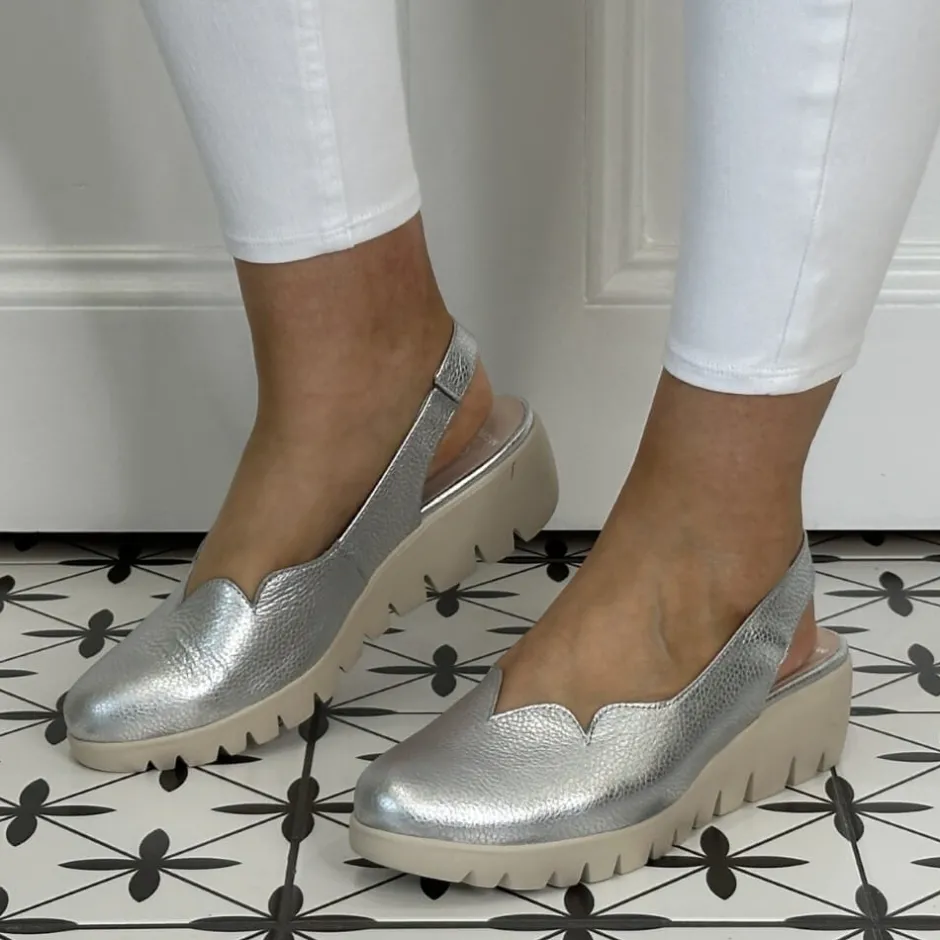 wonders_slingback_c_abril_2.webp Wonders Casual Shoes | Sandals*Slingback C-33260 Abril-SILVER