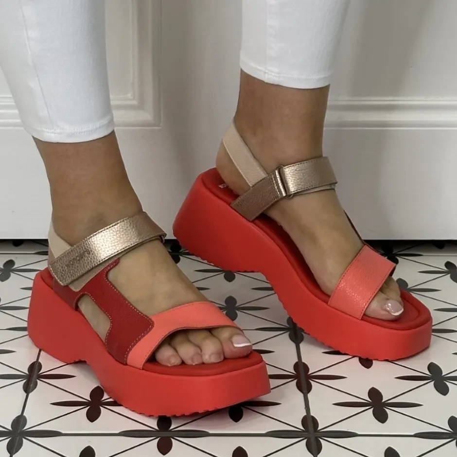 wonders_sporty_leather_sa_1.webp Wonders Casual Shoes | Sandals*Sporty Leather Sandal D-9725 -CORAL