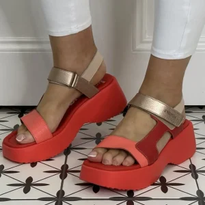 Wonders Casual Shoes | Sandals*Sporty Leather Sandal D-9725 -CORAL