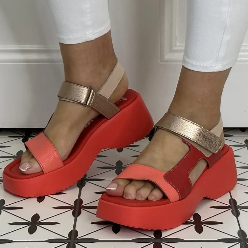 wonders_sporty_leather_sa_2.webp Wonders Casual Shoes | Sandals*Sporty Leather Sandal D-9725 -CORAL